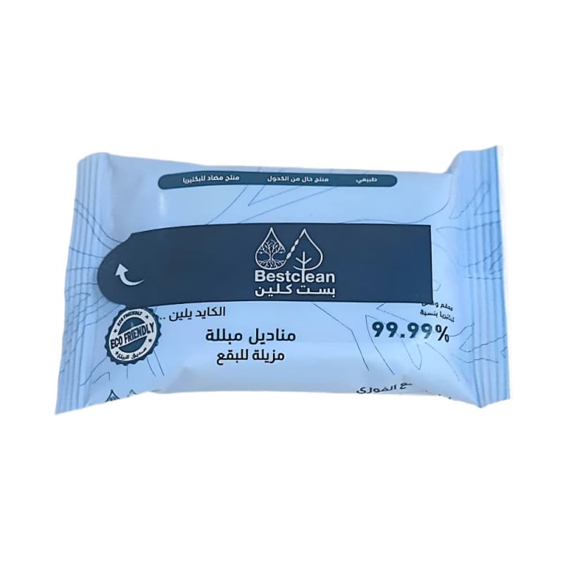 بست كلين - مناديل مبلله 10 قطعة طبيعي مزيله للبقع
